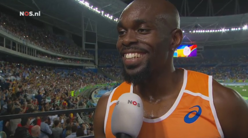 Churandy Martina is trots na zijn tweehonderd meter.